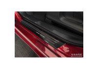 Black stainless steel door sills suitable for Toyota Yaris 2020- - 'Special Edition' - 4-piece