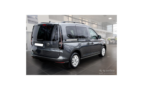 Black stainless steel door sills suitable for Volkswagen Caddy V 2020 - 2-piece, Image 4