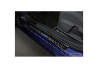 Black stainless steel door sills suitable for Volkswagen Golf VIII Hatchback/Variant 2020- 'Hybrid' - 4-piece