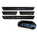 Black stainless steel door sills suitable for Volkswagen Golf VIII Hatchback/Variant 2020- 'Hybrid' - 4-piece, Thumbnail 5