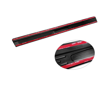 Black stainless steel door sills suitable for Volkswagen Golf VIII Hatchback/Variant 2020- 'Hybrid' - 4-piece, Image 6