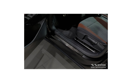 Black stainless steel door sills suitable for Volkswagen ID.4 2020- - 'Special Edition' - 4-piece