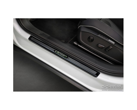 Black stainless steel Door sills suitable for Volkswagen ID.5 2021- 'E-Power' - 4 pieces