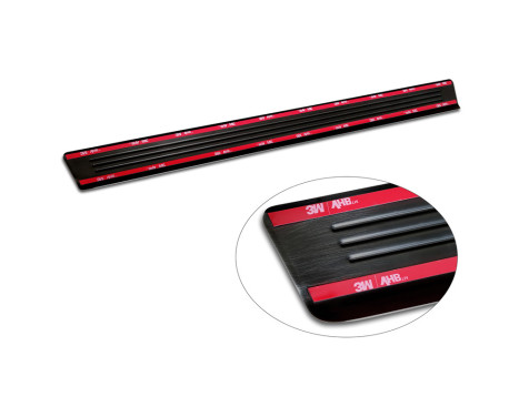 Black stainless steel door sills suitable for Volkswagen ID.5 2021 - - 'Lines' - 4-piece, Image 7