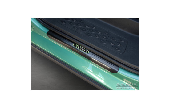 Black stainless steel Door sills suitable for Volkswagen ID.Buzz 2022- 'E-Power' - 2-piece, Image 2