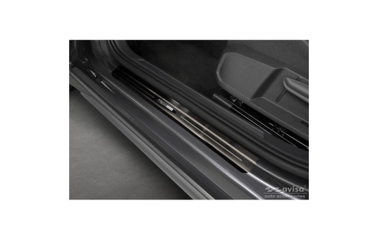 Black stainless steel Door sills suitable for Volkswagen Taigo 2021- 'Exclusive Edition' - 4 pieces