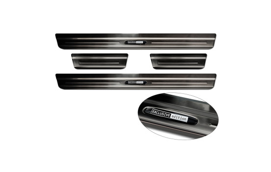 Black stainless steel Door sills suitable for Volkswagen Taigo 2021- 'Exclusive Edition' - 4 pieces, Image 5