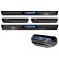 Black stainless steel door sills suitable for Volkswagen Touareg III 2018- 'Hybrid' - 4-piece, Thumbnail 5
