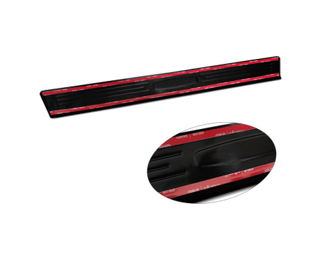 Black stainless steel door sills suitable for Volkswagen Touareg III 2018- 'Hybrid' - 4-piece, Image 6