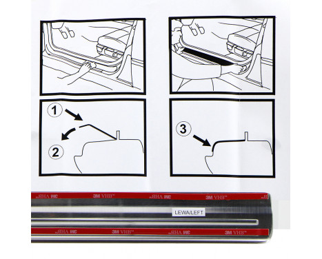 Door sill 'Exclusive' Nissan Note 2014- 4-piece, Image 3