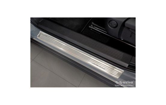 Silver stainless steel door sill suitable for Nissan Qashqai III 2021- - 'Special Edition' - 4-piece, Image 2