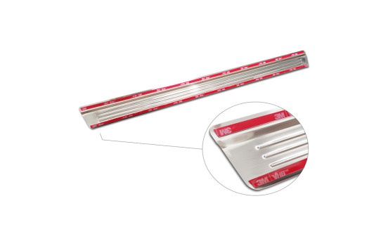 Silver stainless steel door sill suitable for Nissan Qashqai III 2021- - 'Special Edition' - 4-piece, Image 6