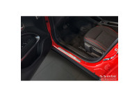 Stainless steel door sill moldings suitable for Fiat 600(e) (365_) 2023- 'Lines' - 4-piece