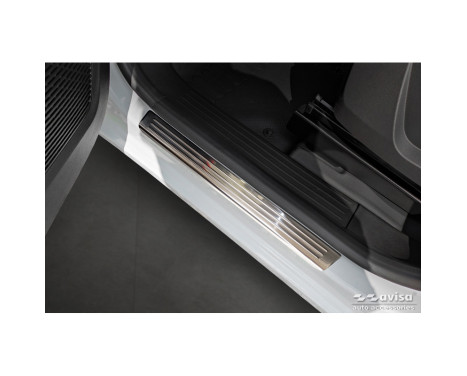 Stainless steel door sill moldings suitable for Renault Kangoo III & Nissan Townstar & Mercedes Citan 2021- - &#