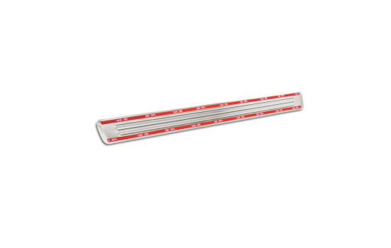 Stainless steel door sill moldings suitable for Volvo V90 & V90 Cross Country 2016- - 'Lines' - 4-piece, Image 6