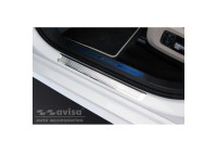 Stainless steel door sill suitable for BMW X7 G07 2019- 'Lines' - 4-piece
