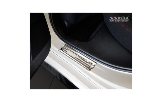 Stainless steel door sill suitable for Honda Civic X HB 5-door 2017- 'Sportline' - 4-piece, Image 3
