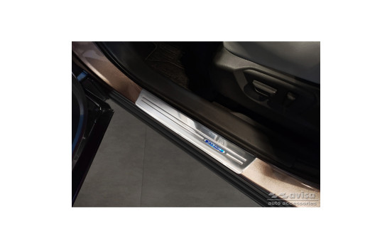 Stainless steel door sill suitable for Mitsubishi Eclipse Cross PHEV 2021- 'Hybrid' - 4-piece