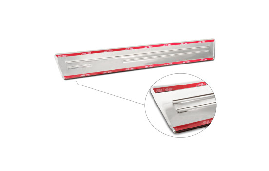 Stainless steel door sill suitable for Mitsubishi Eclipse Cross PHEV 2021- 'Hybrid' - 4-piece, Image 6