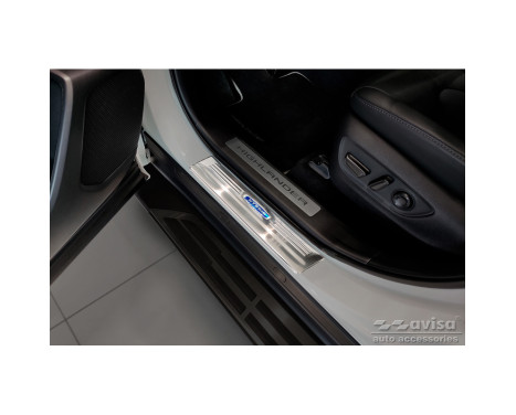 Stainless steel door sill suitable for Toyota Highlander XU70 2020- 'Hybrid' - 4-piece