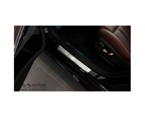 Stainless steel door sills suitable for BMW X6 (G06) 2019- 'Lines' - 4-piece, Image 2