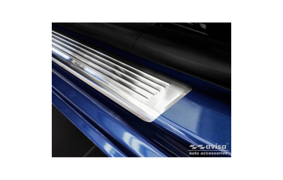 Stainless steel door sills suitable for Dacia Sandero III 2020- incl. Stepway 'Lines' - 4-piece, Image 3