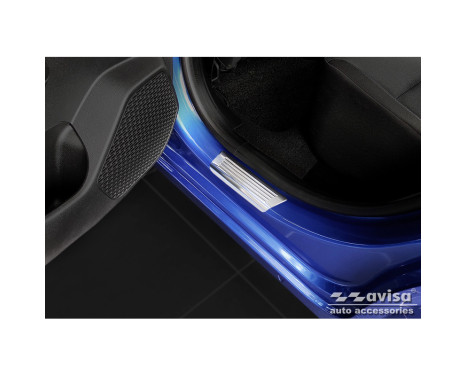 Stainless steel door sills suitable for Dacia Sandero III 2020- incl. Stepway 'Lines' - 4-piece, Image 4