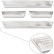 Stainless steel door sills suitable for Dacia Sandero III 2020- incl. Stepway 'Lines' - 4-piece, Thumbnail 5
