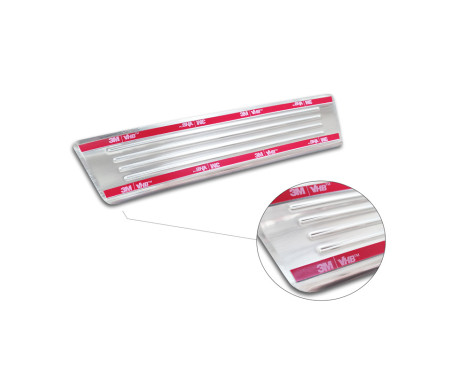Stainless steel door sills suitable for Hyundai Tucson (NX4E) 2020- 'Lines' - 2-piece (rear doors), Image 5
