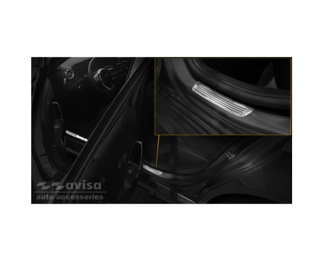 Stainless steel door sills suitable for Mercedes A-Class W177 HB/Sedan 2018- 2-piece (rear doors), Image 3