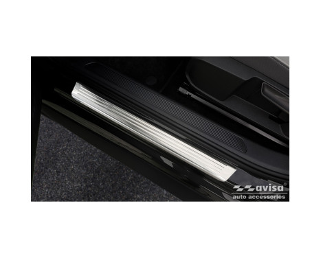 Stainless steel door sills suitable for Volkswagen ID.3 2020- - 'Lines' - 4-piece, Image 2