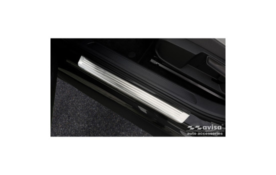 Stainless steel door sills suitable for Volkswagen ID.3 2020- - 'Lines' - 4-piece, Image 2