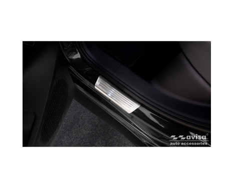 Stainless steel door sills suitable for Volkswagen ID.3 2020- - 'Lines' - 4-piece, Image 4