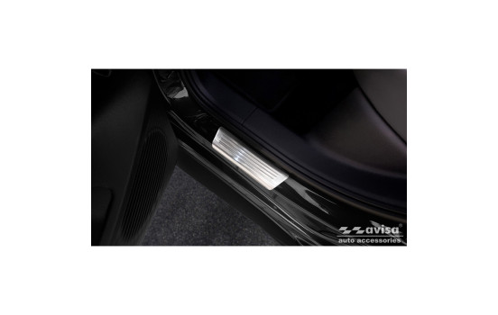 Stainless steel door sills suitable for Volkswagen ID.3 2020- - 'Lines' - 4-piece, Image 4