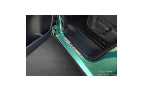 Stainless steel door sills suitable for Volkswagen ID.Buzz 2022 - 'E-Power' - 2-piece