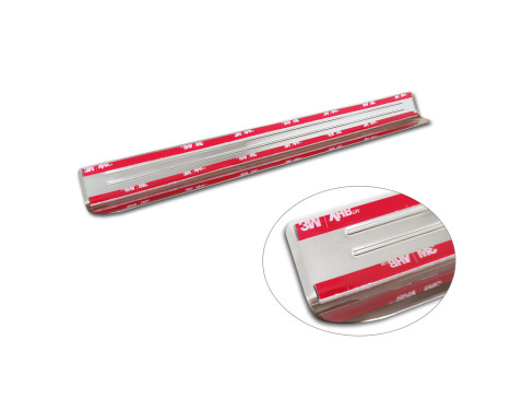 Stainless steel door sills suitable for Volkswagen ID.Buzz 2022 - - 'Lines' - 2-piece, Image 6