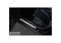 Stainless steel door sills suitable for Volkswagen Passat B8 Sedan/Variant 2014- - 'Lines' - 4-piece