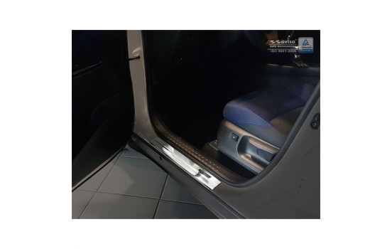 Stainless steel door sills Toyota C-HR 2016- - 'Exclusive' - 4-piece, Image 2