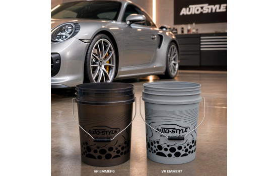 AutoStyle Wash Bucket 20L including Grit guard - Nardo Grey, Image 3