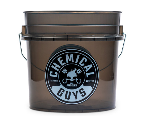 Chemical Guys Heavy Duty Detailing Bucket Smoked Black 16 Liters