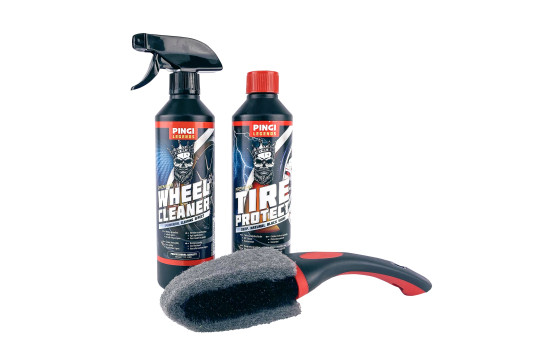 Pingi Car Care 3-Piece Cleaning Set Wheel Brush