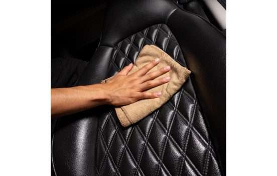 Chemical Guys Workhorse Professional Grade Microfiber Towel - Tan 16x16'' (3 Pack), Image 4