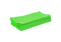 Heavy-Duty Microfiber Cloths 10-Piece Green