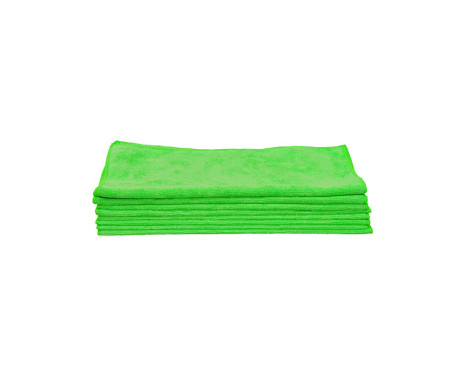 Heavy-Duty Microfiber Cloths 10-Piece Green, Image 2