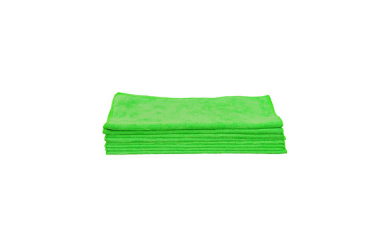 Heavy-Duty Microfiber Cloths 10-Piece Green, Image 2