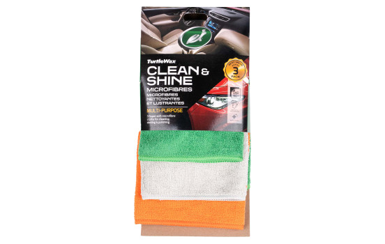 Turtle Wax 54694 Clean & Shine Microfibres 3 pieces