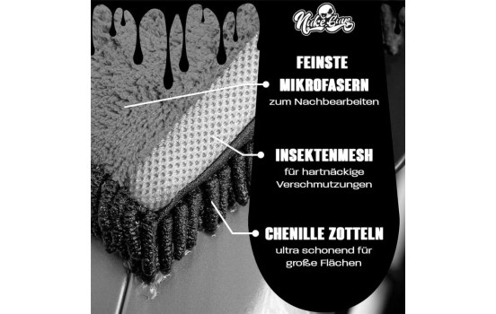 Nuke Guys 3 Way Wonder Microfiber Wash Mitt Blue, Image 4