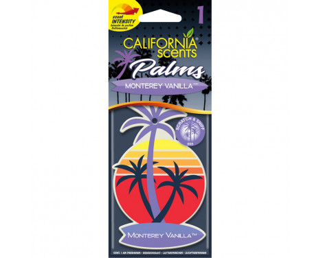 California Scents Palm Tree Air Freshener Monterey Vanilla 1 piece