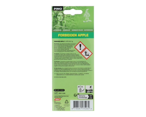 Pingi Air Freshener Air Tattoos Forbidden Apple, Image 3