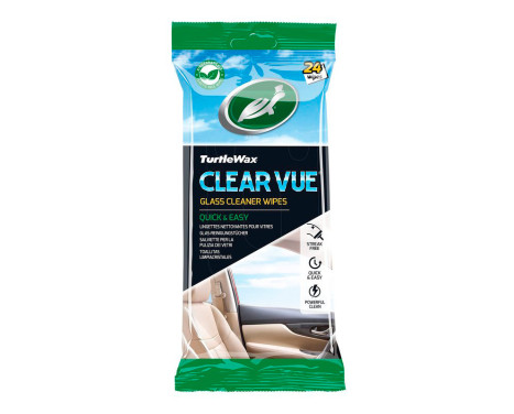 Turtle Wax 54098 Clear Vue Glass Cleaning Wipes 24 pieces
